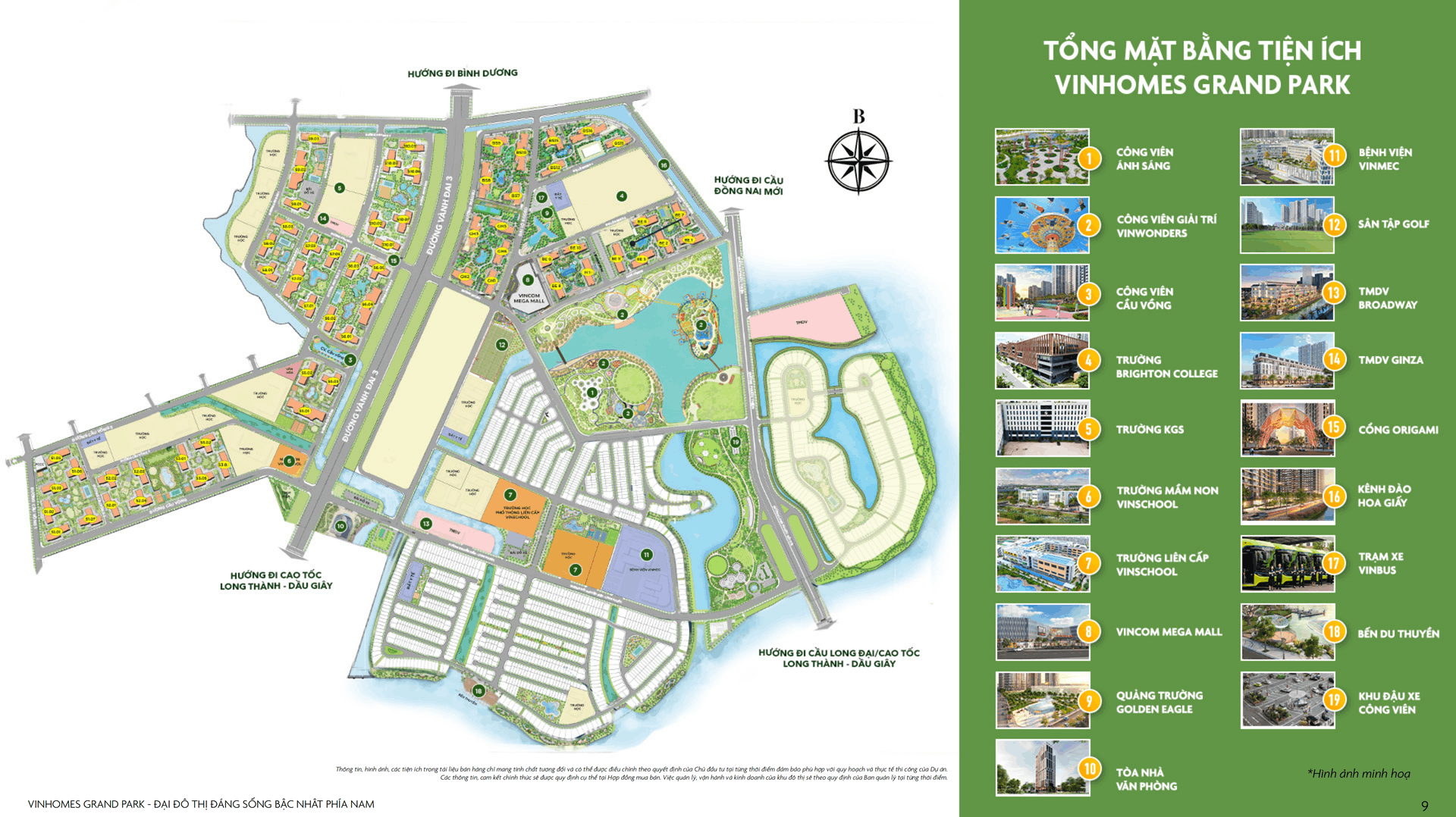 Tiện ích dự án Vinhomes Grand park